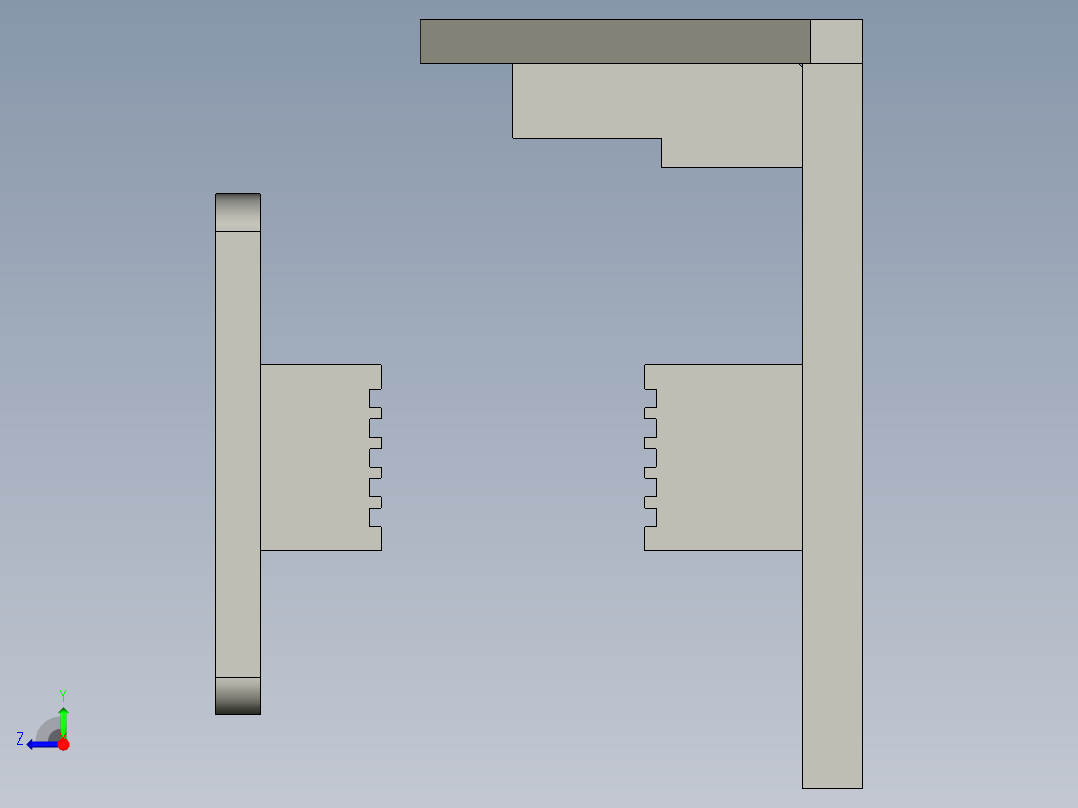 送料吸盘手-抓手右视图