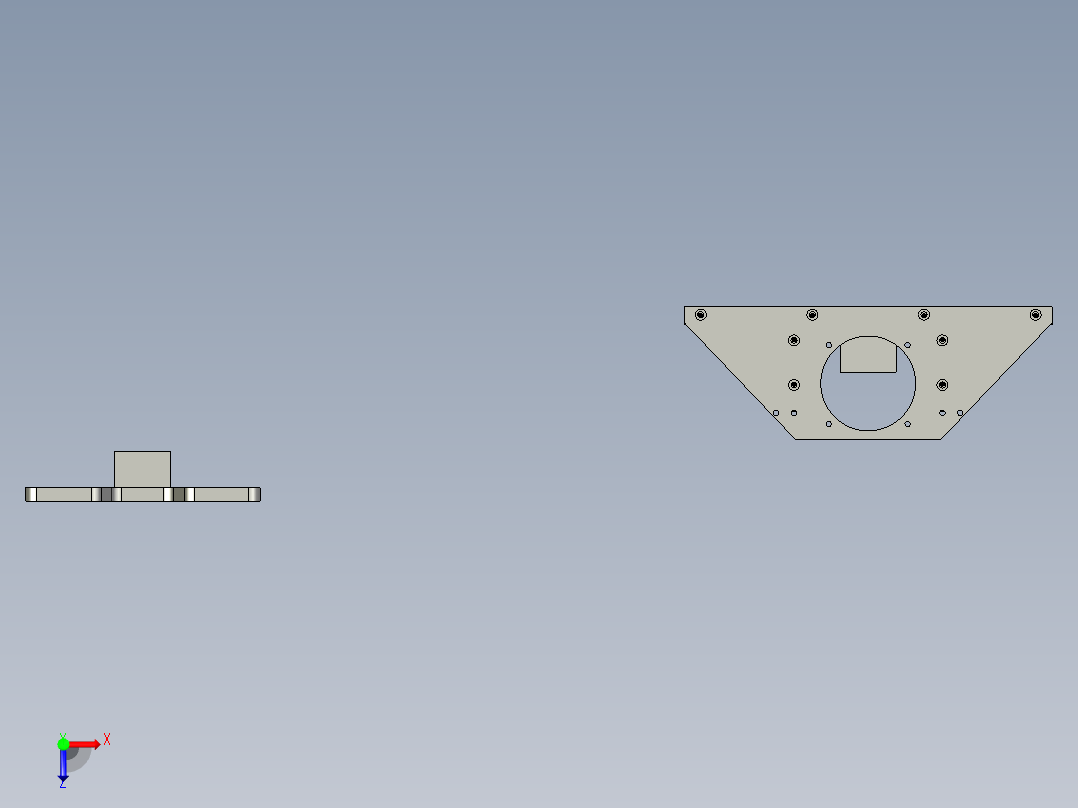 送料吸盘手-抓手俯视图