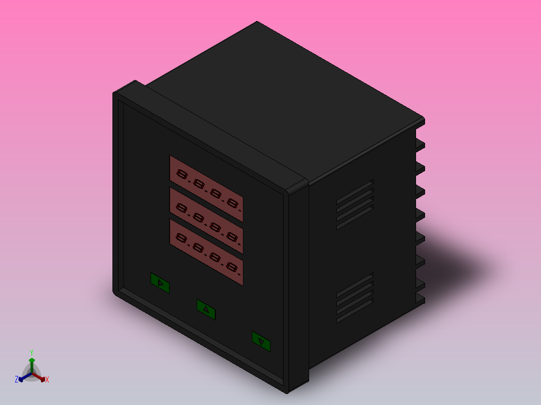 TE-SE电力参数测量仪(SE96)[TE-SE96]正等轴测图