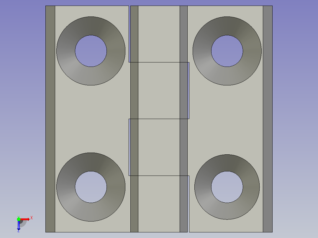 鉸鏈HFL41-60俯视图