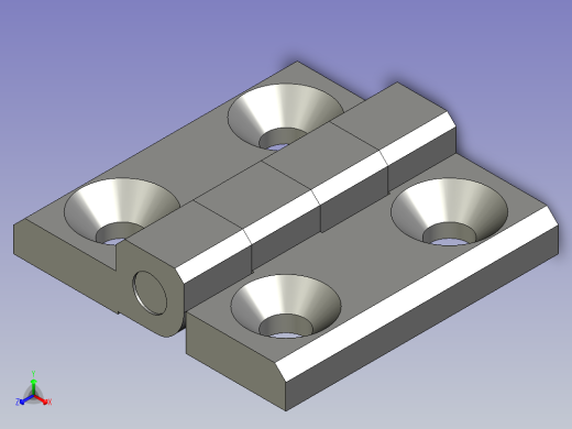 鉸鏈HFL41-60正等轴测缩略图