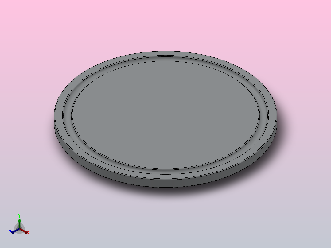 16AMP卡箍盲板[1516001-000200]正等轴测图