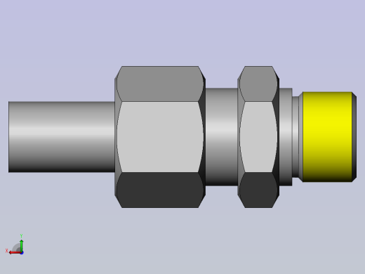 焊接式端直通管接头后视缩略图