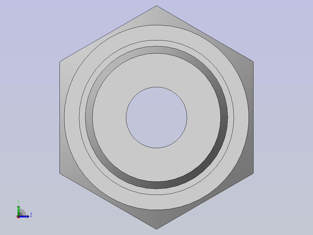 焊接式端直通管接头左视图