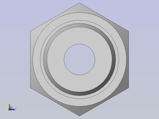 焊接式端直通管接头左视缩略图