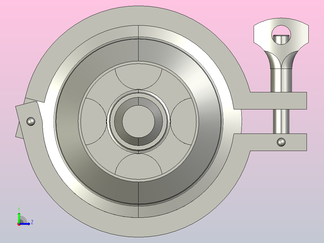 卫生级止回阀[卫生级止回阀-3]左视图