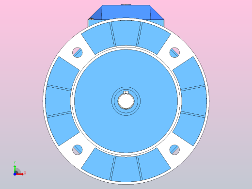 IM B5 H80-180(YE2、YE3)通用电机[YE2-80M1-2-B5]前视缩略图