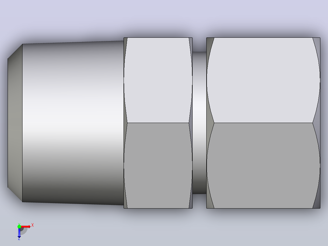 公螺柱连接器GE20S1NPT71俯视图