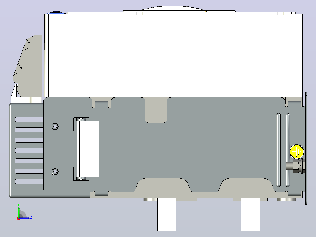NXAF16N_H16-F3固定式万能式断路器三维模型图20240902左视图