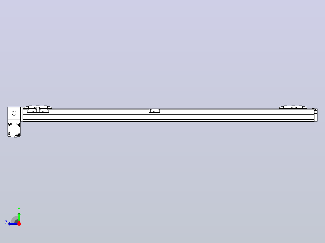 皮带直线轴双滑块型TPA-GCBS-80-P60-L550-LP-M20-N3右视图