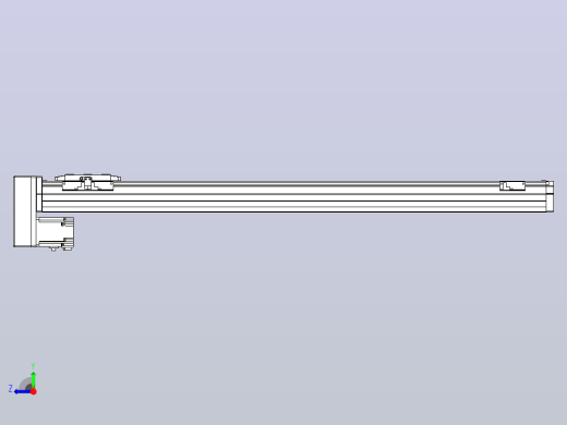 滚珠丝杠直线轴内置导轨TPA-GCR-80-1610C-L850-MP-M40-N3右视缩略图