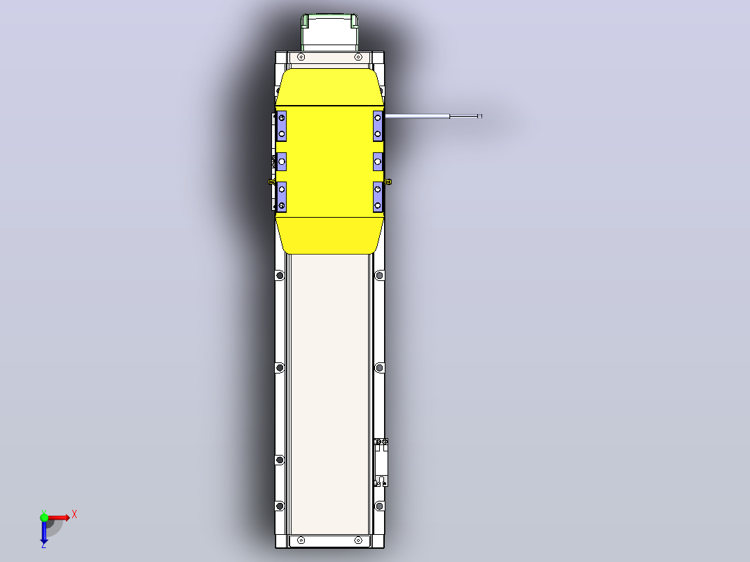 内嵌式螺杆 GTH12-60闭环步进[GTH12-L10-300-BM-60-C2-N]丝杆滑台模组俯视图