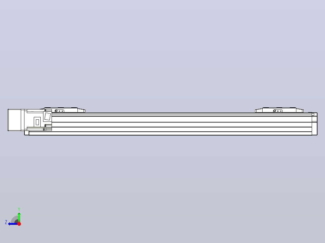 滚珠丝杠线性轴TPA-GCRS-80-1610C-L200-ML-M20-N3右视图