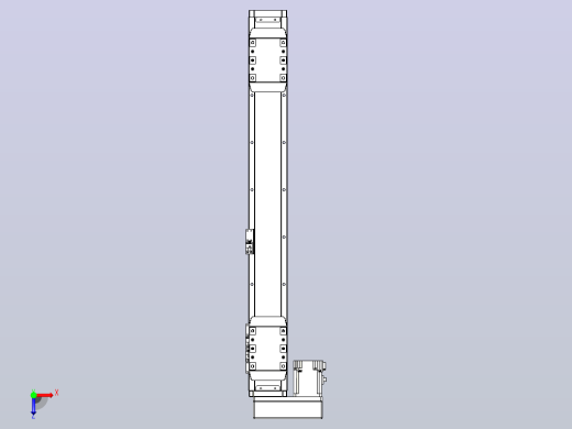 滚珠丝杠线性轴TPA-GCRS-80-1610C-L200-ML-M20-N3俯视缩略图