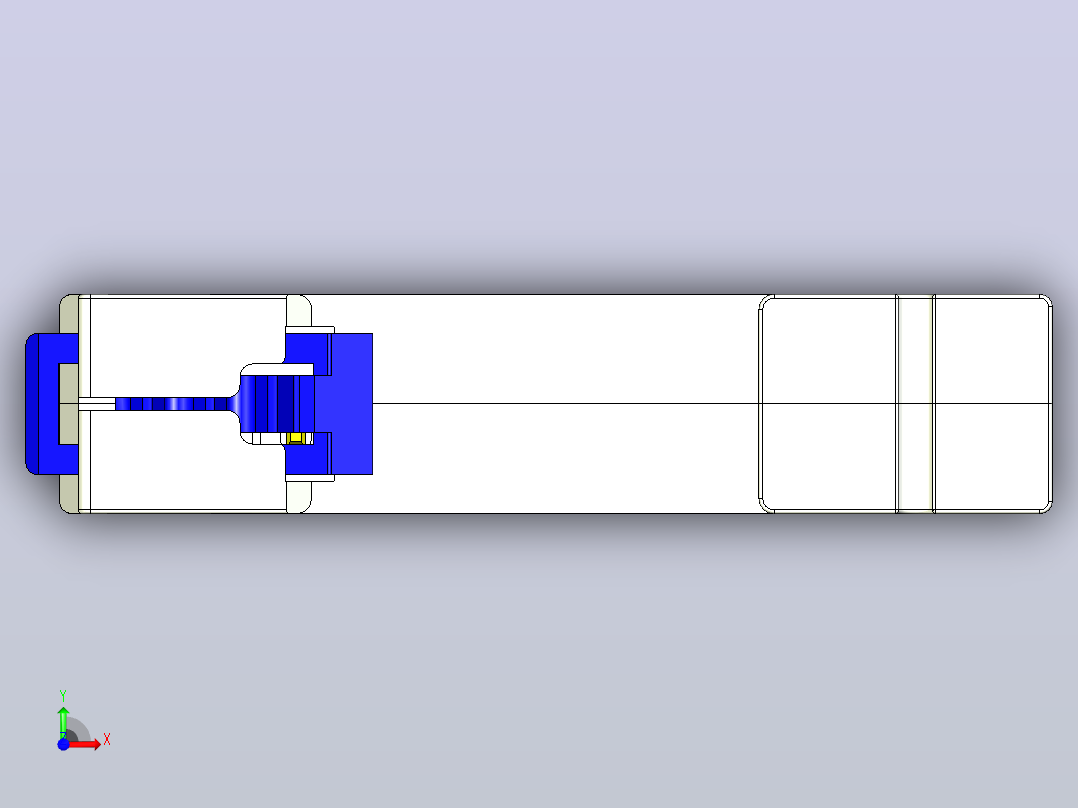 NXU-IIG E 1P电涌保护器三维模型202404前视图