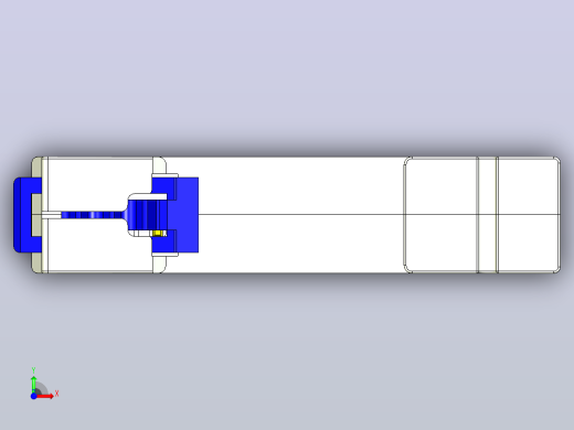 NXU-IIG E 1P电涌保护器三维模型202404前视缩略图