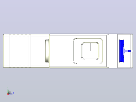 NXU-IIG E 1P电涌保护器三维模型202404左视缩略图