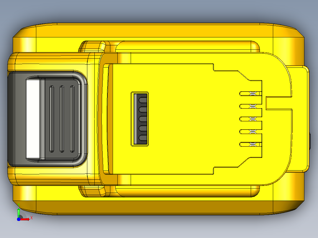 DeWalt 20V 10AH锂离子电池前视图