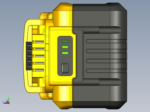 DeWalt 20V 10AH锂离子电池右视缩略图