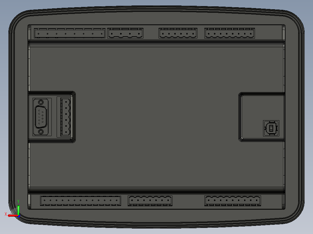 深海DSE 7320 MKII，带连接器后视图