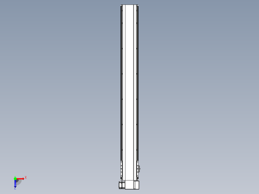 皮带直线轴半封闭可选导轨TPA-HNB-140D-120-L1150-RP-C-P40-N3俯视缩略图
