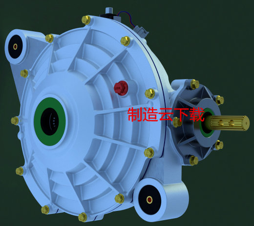 自动接合前差速集线器设计模型设备3D模型缩略图