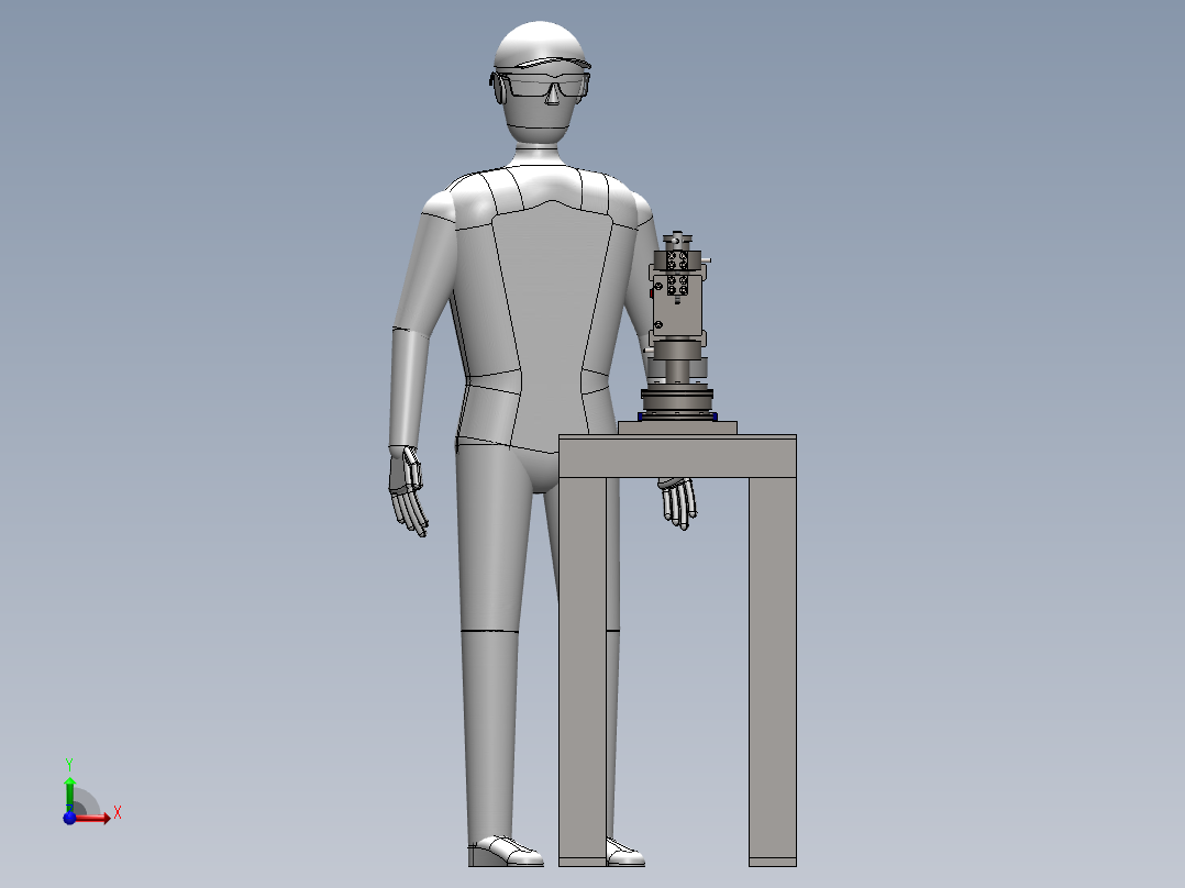 小型整流前视图