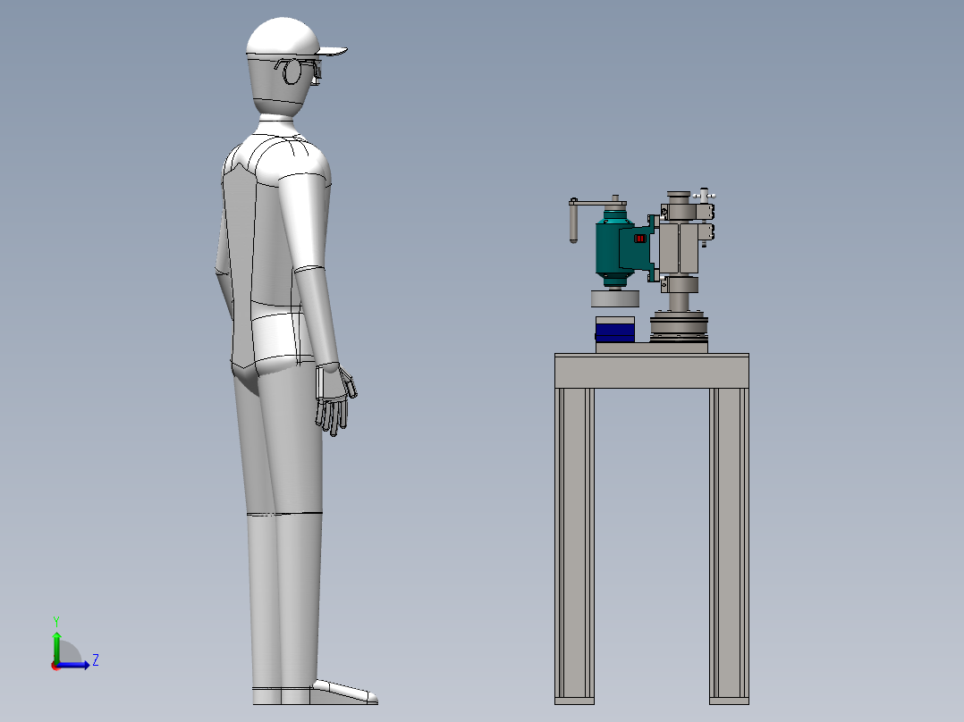 小型整流左视图