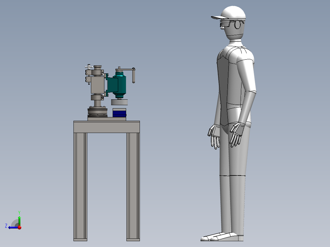 小型整流右视图