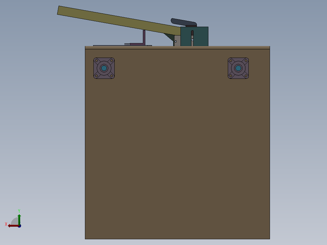 E113 管子自动倒角机后视图