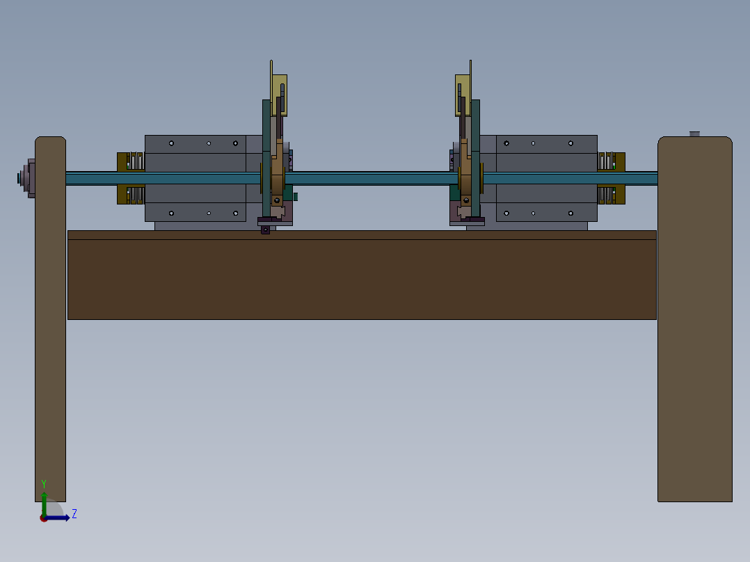 E113 管子自动倒角机左视图