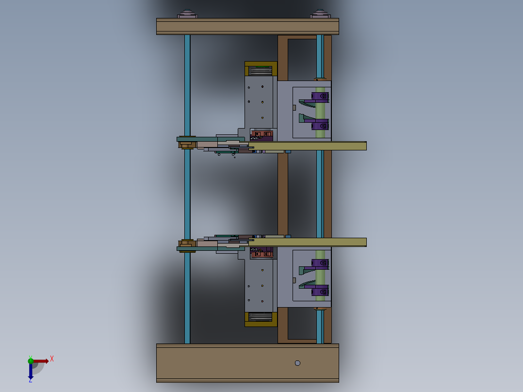 E113 管子自动倒角机俯视图