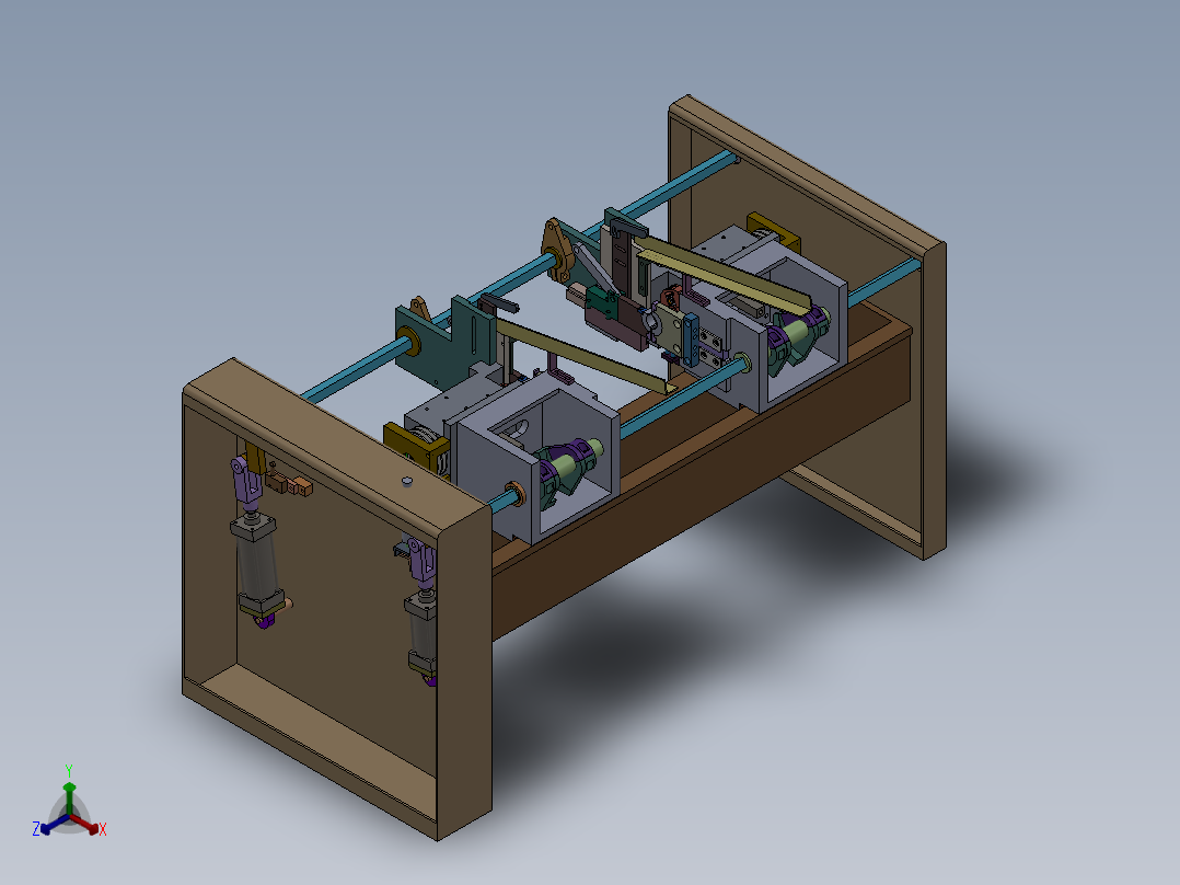 E113 管子自动倒角机正等轴测图