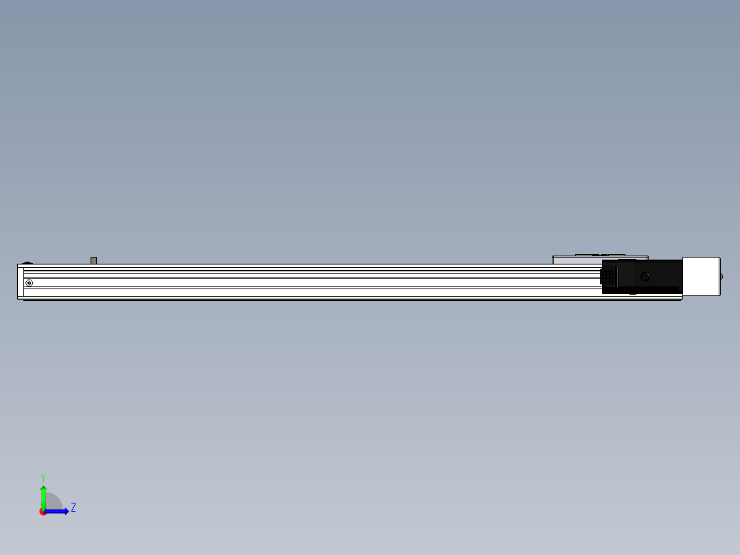 Toyo东佑达直线模组-ECH6-600-BR左视图