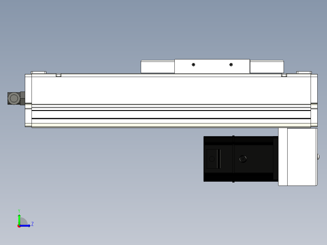 Toyo东佑达直线模组-ECH14-100-BM-200W左视图