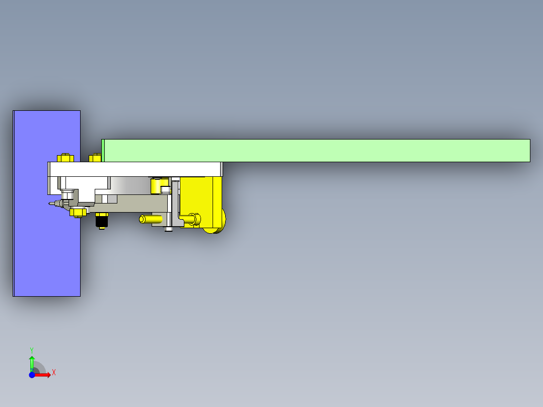 偏置中心点的角度调整机构_前视图