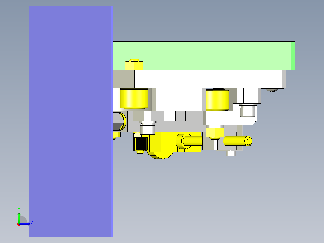 偏置中心点的角度调整机构_左视图