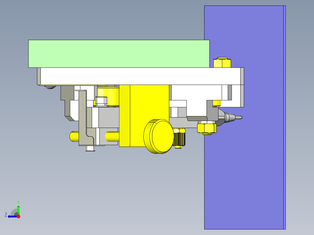 偏置中心点的角度调整机构_右视图