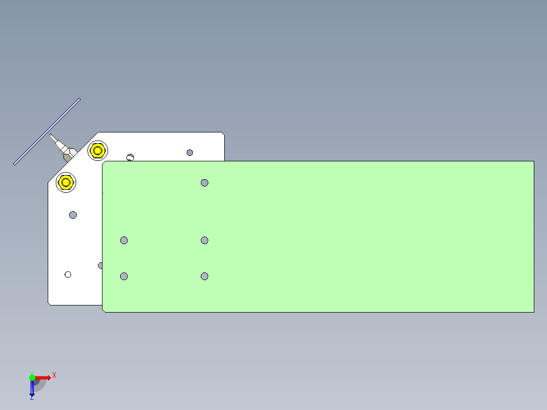 偏置中心点的角度调整机构_俯视图