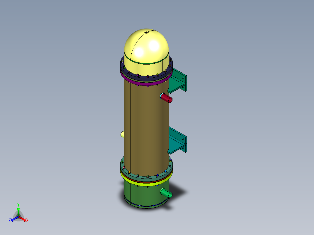 卧式容积式水水换热器