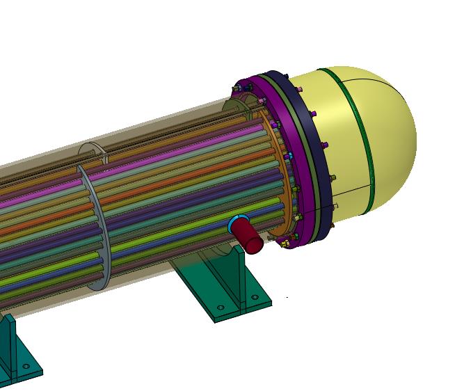 卧式容积式水水换热器