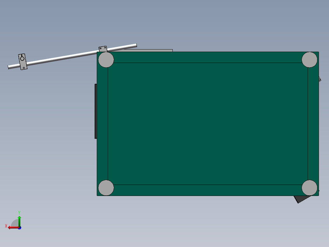 日系六头全自动音圈绕线机3D模型后视图