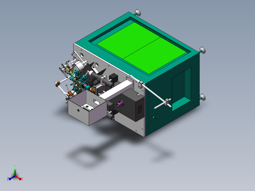 日系六头全自动音圈绕线机3D模型正等轴测缩略图
