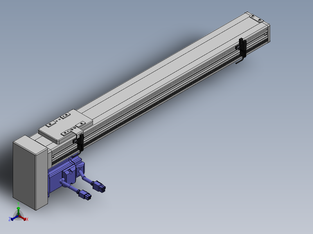 精密模组MY60-T10-450L-BM-P20B-C4-C正等轴测图