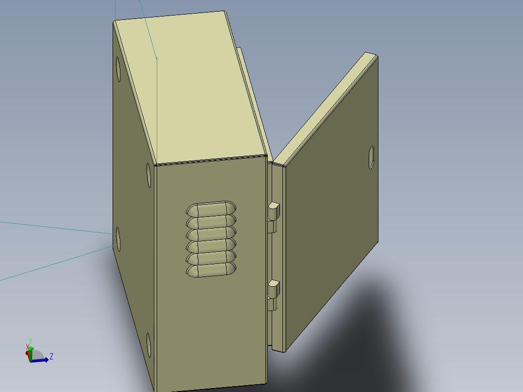 电器柜 电控柜 (52) 机械设计素材主视图