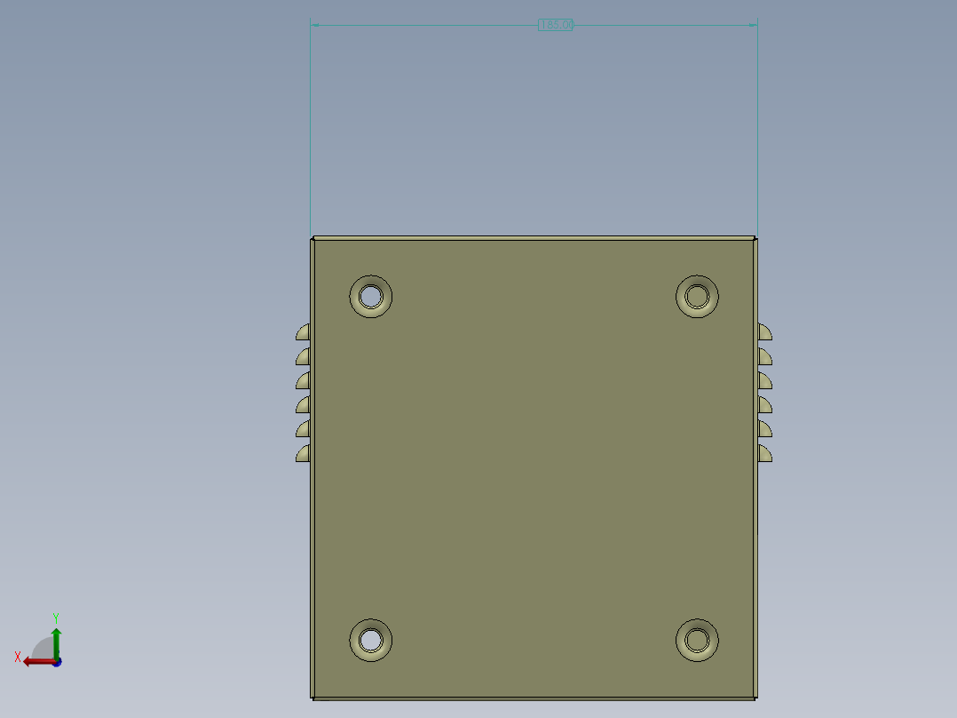 电器柜 电控柜 (52) 机械设计素材后视图