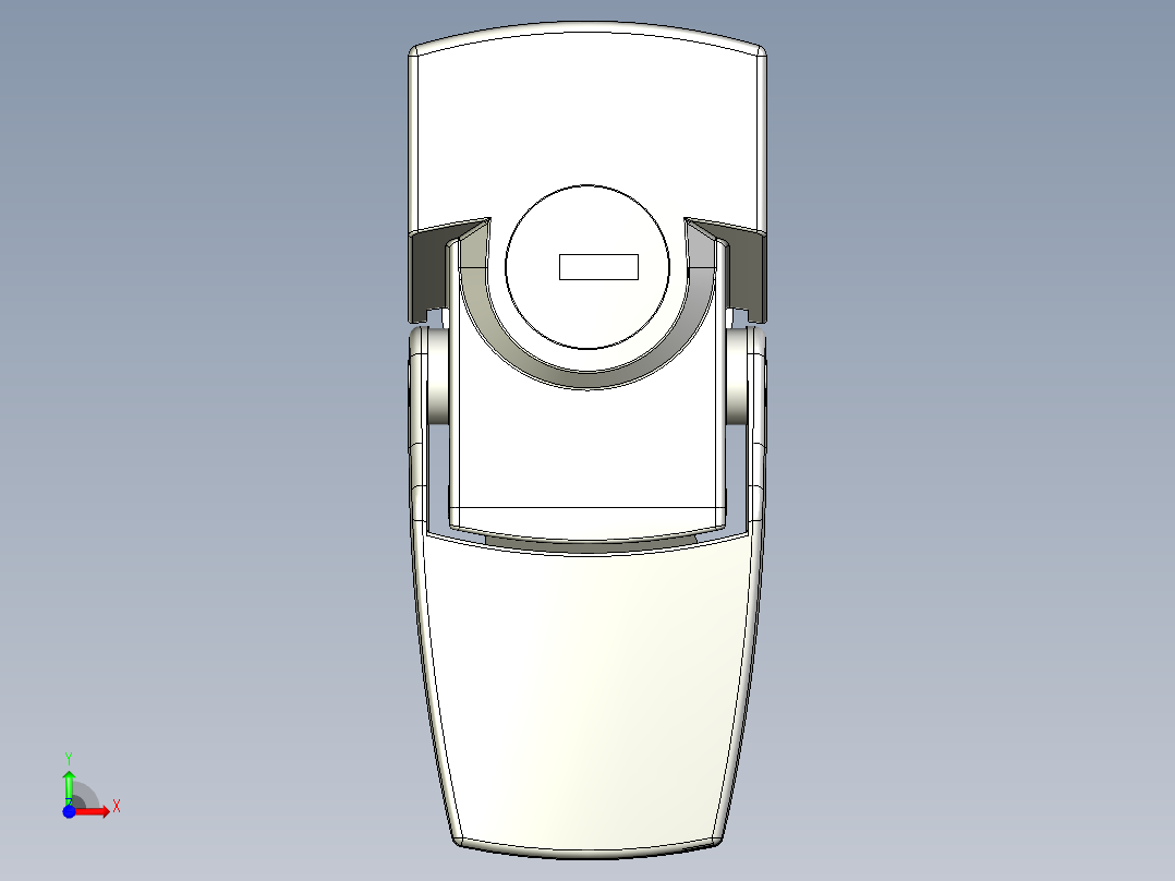 搭扣5573-3D多系列多零件图纸模型前视图