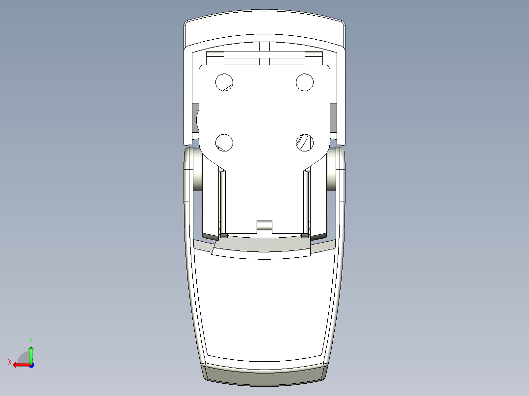 搭扣5573-3D多系列多零件图纸模型后视图