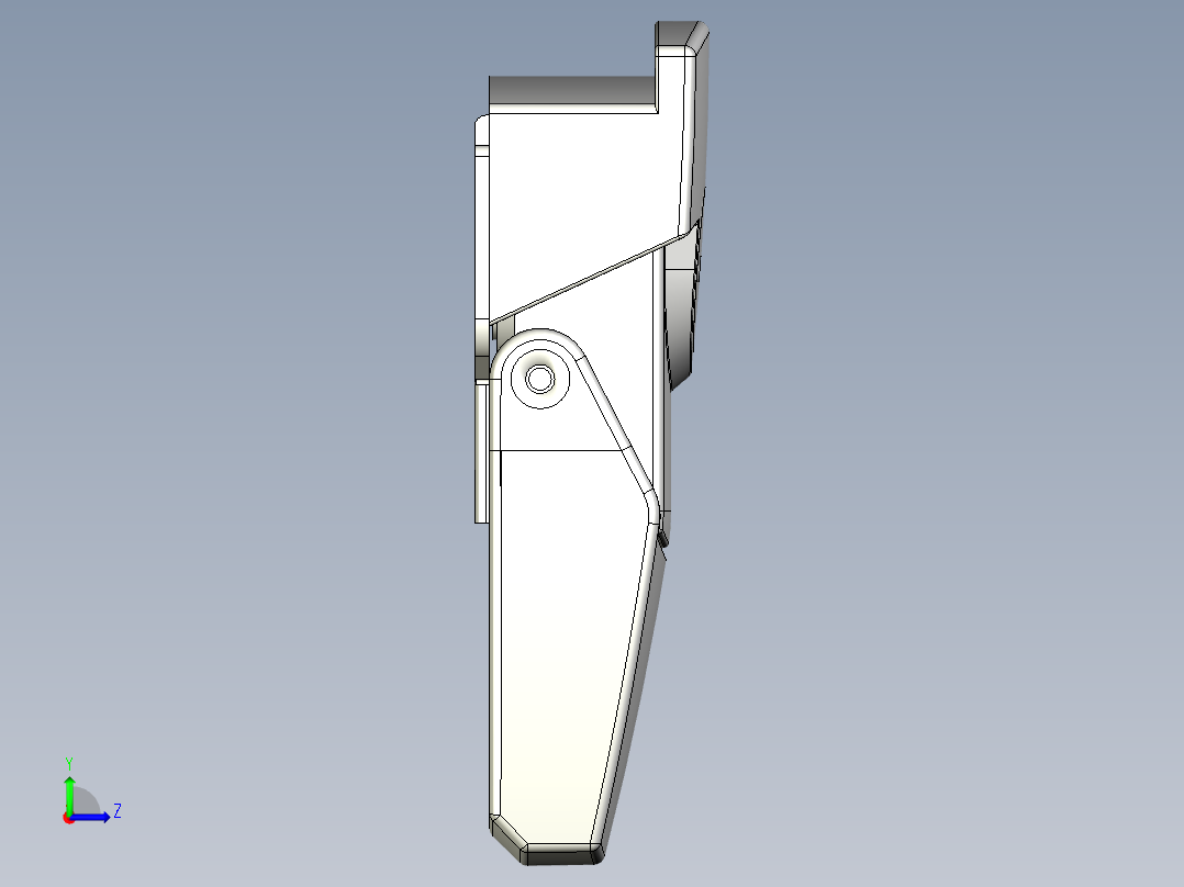 搭扣5573-3D多系列多零件图纸模型左视图