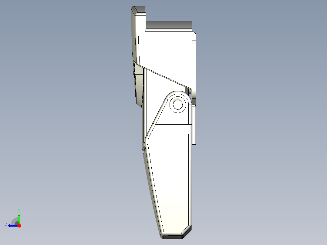 搭扣5573-3D多系列多零件图纸模型右视图
